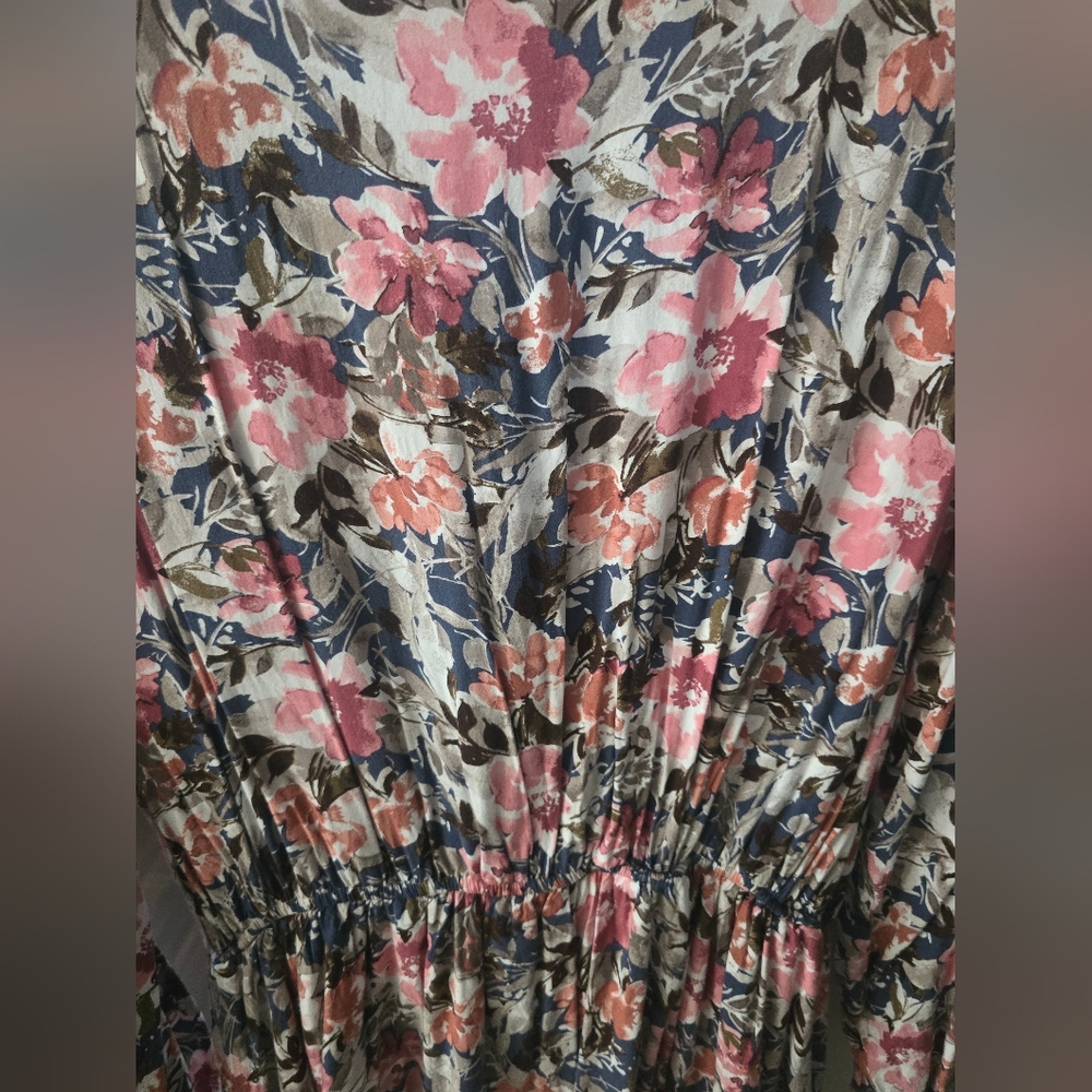 CHIC SOUL, 1X, ANDREE BY UNIT Floral Patterned Dress - Picture 10 of 12